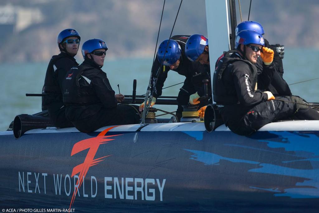 34th America’s Cup - Red Bull Youth America’s Cup - Training day #3 - Next World Energy in San Francisco (USA,CA)  © ACEA - Photo Gilles Martin-Raget http://photo.americascup.com/