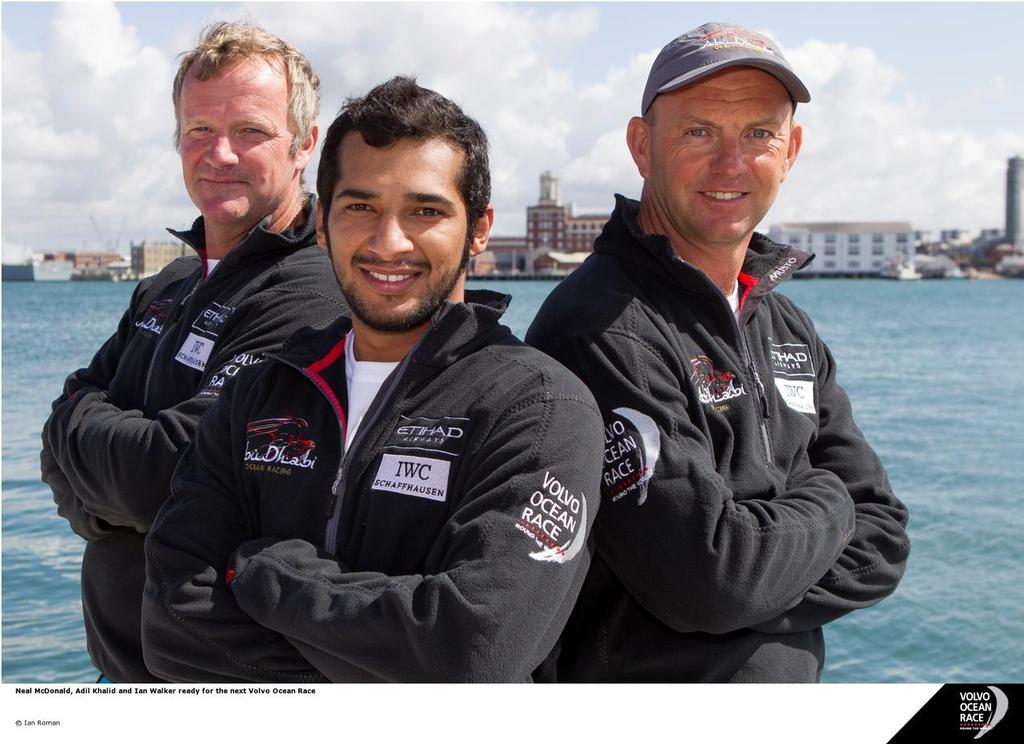 Neal McDonald, Adil Khalid and Ian Walker photo copyright Ian Roman/Volvo Ocean Race http://www.volvooceanrace.com taken at  and featuring the  class