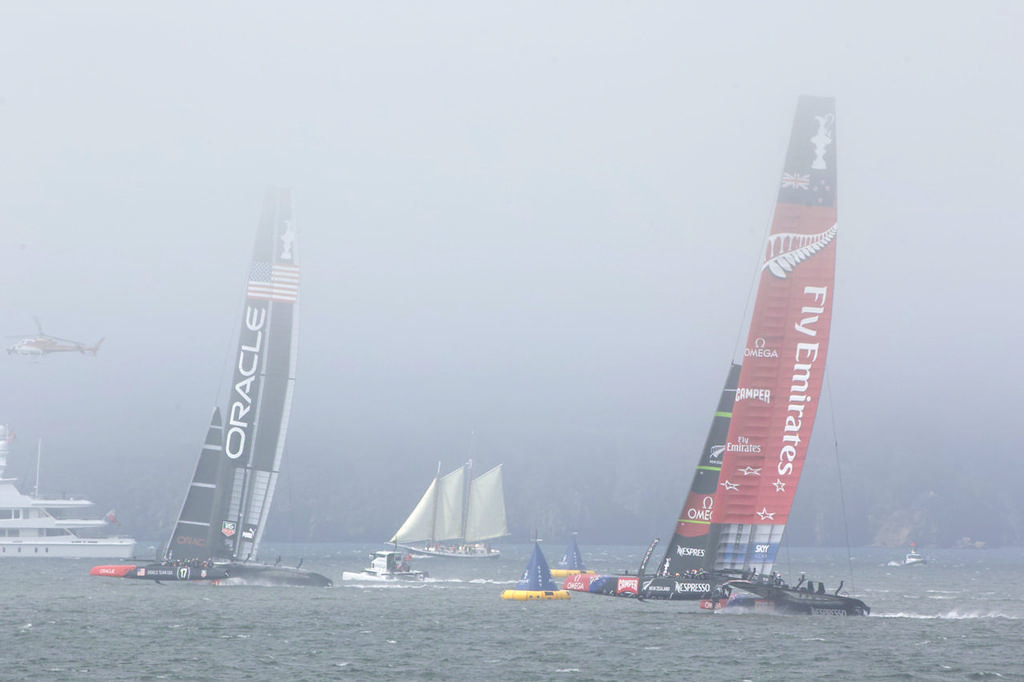 The new look frames the old look - America's Cup photo copyright Chuck Lantz http://www.ChuckLantz.com taken at  and featuring the  class