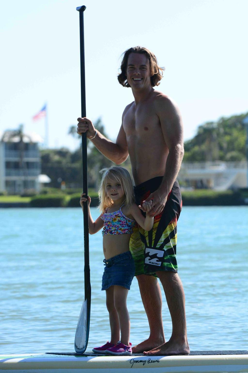 Piper Suit and father, Travis. - Crossing for a Cure photo copyright John Bell taken at  and featuring the  class