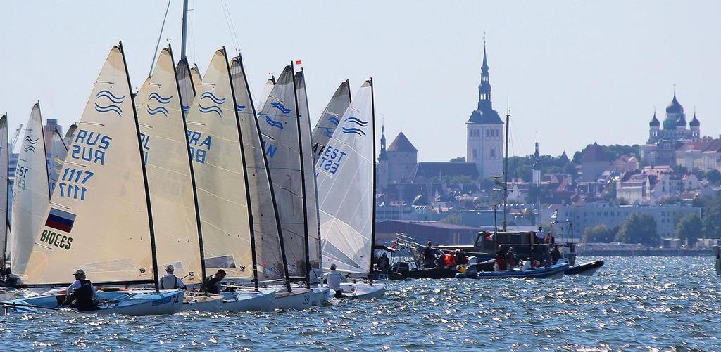 Sailing on Day 2 at the 2013 Finn Gold Cup, Tallin, Estonia &copy; International Finn Association 2013