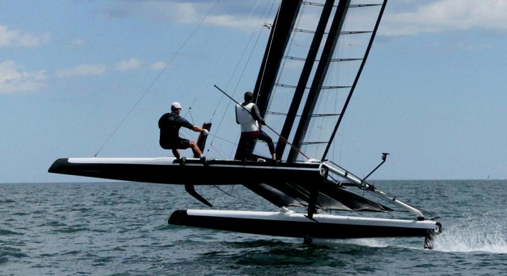 Training day on Lake Ontario - International C-Class Catamaran Challenge photo copyright Magnus Clarke taken at  and featuring the  class