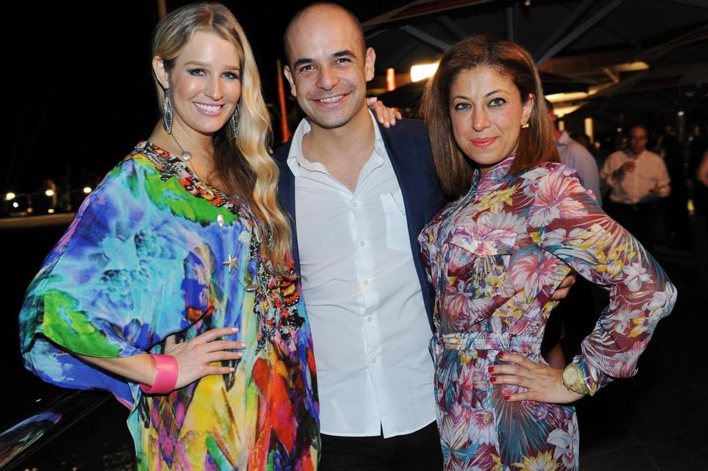 Kylie Speer, Adriano Zumbo & Daniella Ruggero, Audi Hamilton Island Race Week- Welcome Cocktail Party<br />
 © Belinda Rolland