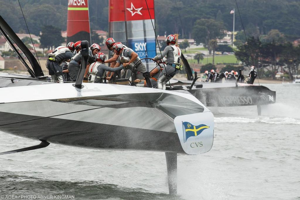 Louis Vuitton Cup Finals Race 6; ETNZ vs Luna Rossa © ACEA / Photo Abner Kingman http://photo.americascup.com