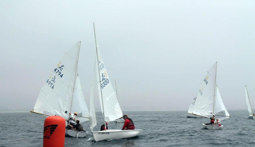 Action at Weather mark - Lido 14 Nationals 2013 photo copyright Andy Kopetzky taken at  and featuring the  class