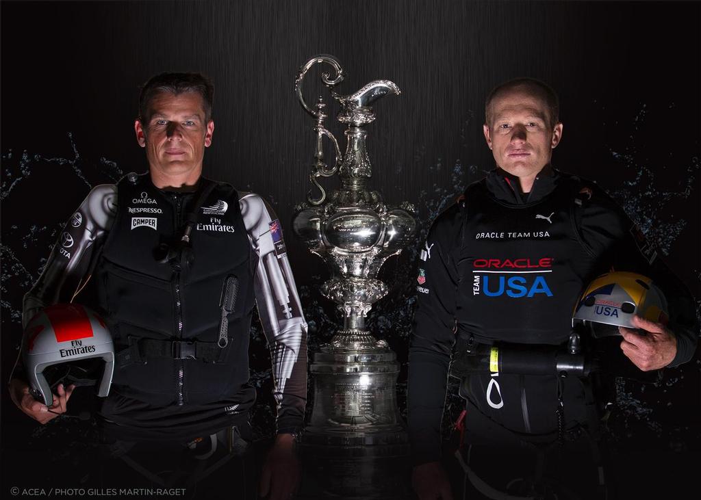 34th America’s Cup - Final Match - Opening Press conference -  Dean Barker and Jimmy Spithill for the America’s Cup photo copyright ACEA - Photo Gilles Martin-Raget http://photo.americascup.com/ taken at  and featuring the  class