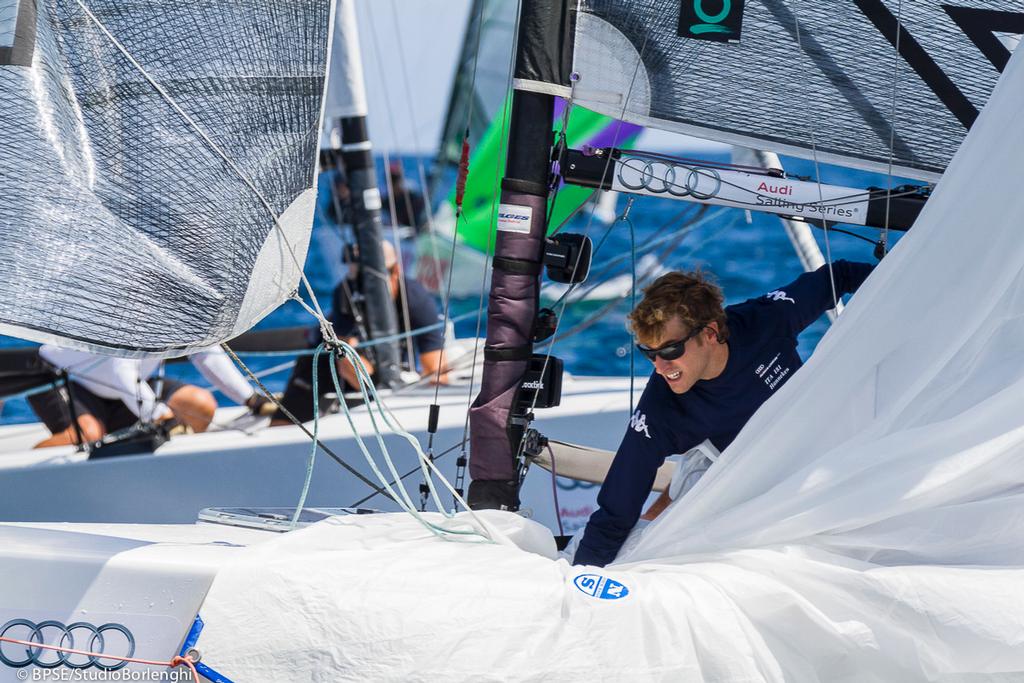 Porto Rotondo, 28/08/13<br />
Audi Sailing Series M20 European Ch. 2013<br />
Hanneken - Ita 181 - Simone Anichini<br />
Day 2<br />
 © BPSE/Studio Borlenghi/Andrea Pisapia