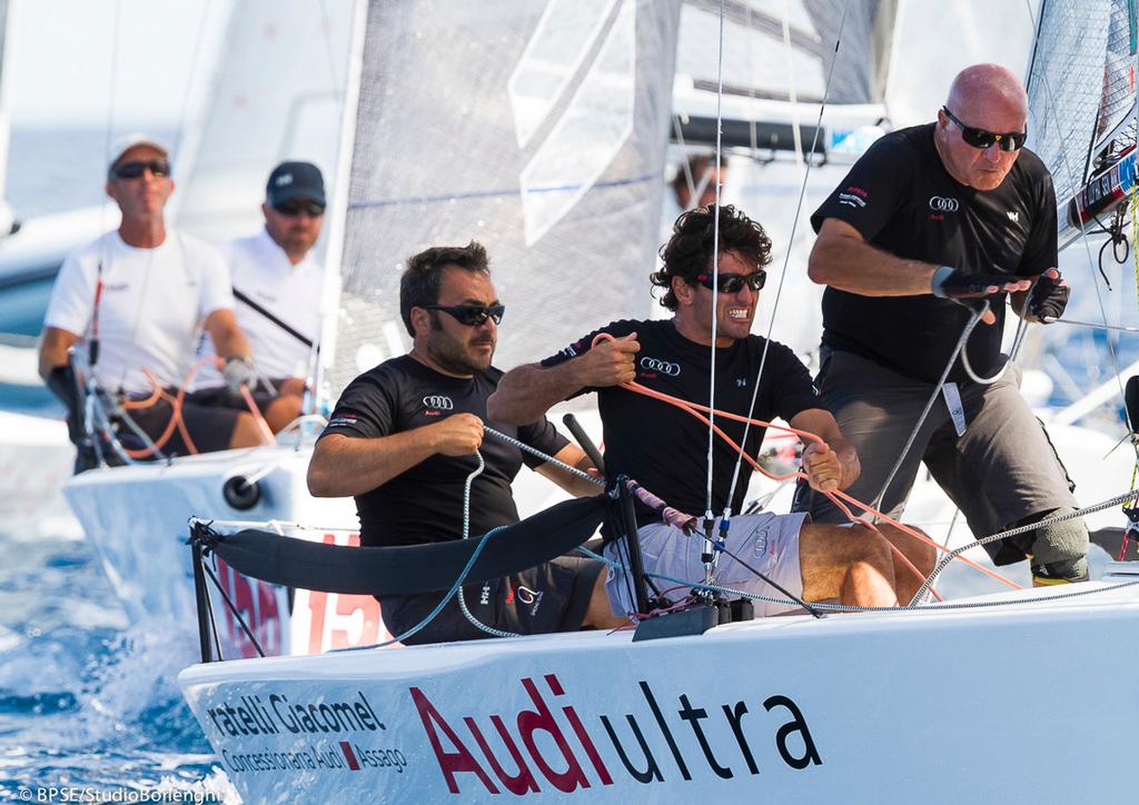 Porto Rotondo, 28/08/13<br />
Audi Sailing Series M20 European Ch. 2013<br />
Audi Ultra Giacomel - Ita 220 - Renato Vallivero<br />
Day 2<br />
 © BPSE/Studio Borlenghi/Andrea Pisapia