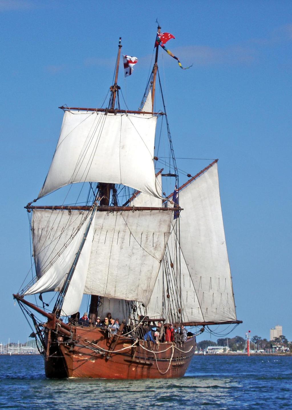 Enterprize sailing off Williamstown - Melbourne Tall Ship Festival © Rod Thomas