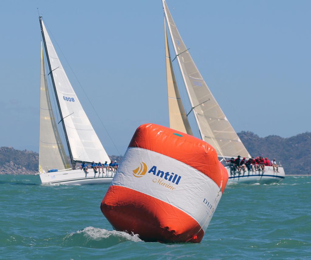 Flying Cloud well advanced against Guilty Pleasure IV at top mark photo copyright  SW taken at  and featuring the  class