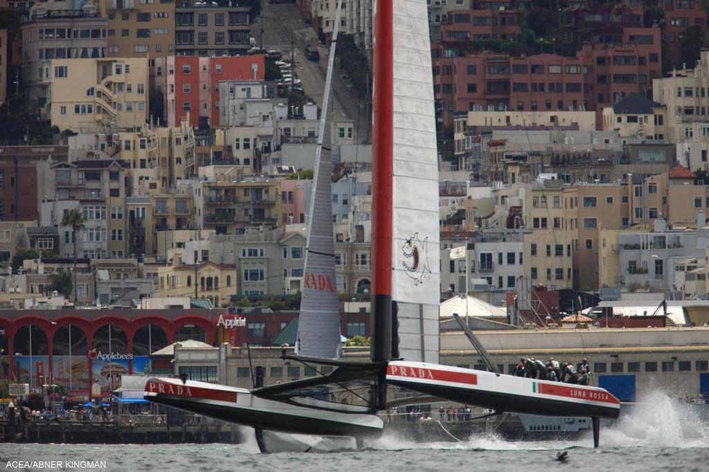 Louis Vuitton Cup, Semi-finals, Artemis Racing vs Luna Rossa, Race 2 © ACEA - Photo Gilles Martin-Raget http://photo.americascup.com/