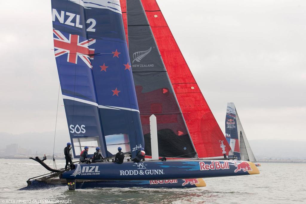 Winners of the Red Bull Youth America’s Cup - Olympic Silver medalist, Peter Burling and the NZL Sailing Team entry photo copyright ACEA - Photo Gilles Martin-Raget http://photo.americascup.com/ taken at  and featuring the  class