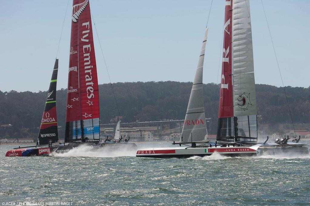 Louis Vuitton Cup - Louis Vuitton Cup Final - Race Day 1 - Race 1 photo copyright ACEA - Photo Gilles Martin-Raget http://photo.americascup.com/ taken at  and featuring the  class