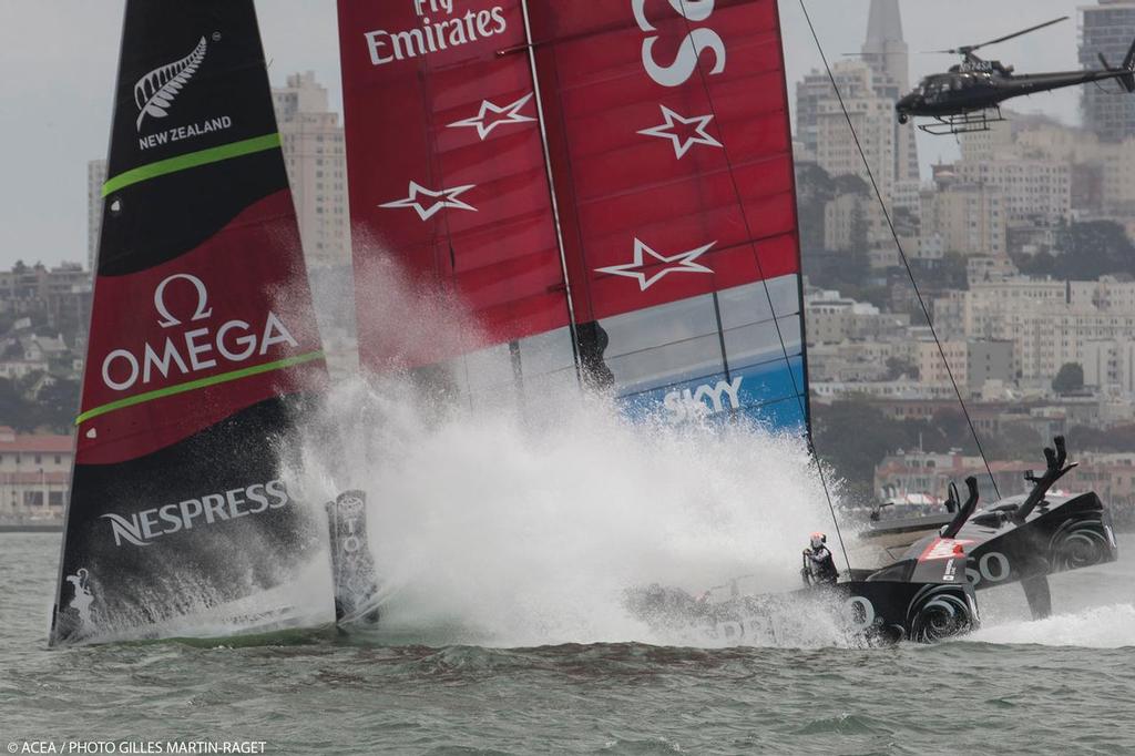 16/08/2013 - San Francisco (USA,CA) - 34th America's Cup - Louis Vuitton Cup - Louis Vuitton Cup Final - Race Day 1 - Race 1 photo copyright ACEA - Photo Gilles Martin-Raget http://photo.americascup.com/ taken at  and featuring the  class