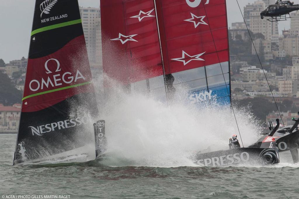 16/08/2013 - San Francisco (USA,CA) - 34th America's Cup - Louis Vuitton Cup - Louis Vuitton Cup Final - Race Day 1 - Race 1 photo copyright ACEA - Photo Gilles Martin-Raget http://photo.americascup.com/ taken at  and featuring the  class