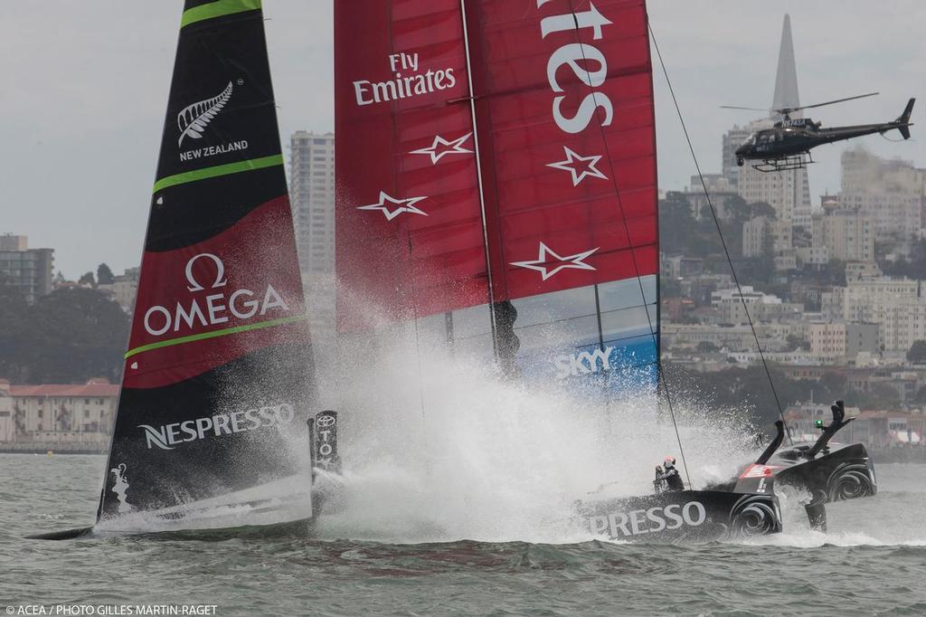 16/08/2013 - San Francisco (USA,CA) - 34th America's Cup - Louis Vuitton Cup - Louis Vuitton Cup Final - Race Day 1 - Race 1 photo copyright ACEA - Photo Gilles Martin-Raget http://photo.americascup.com/ taken at  and featuring the  class