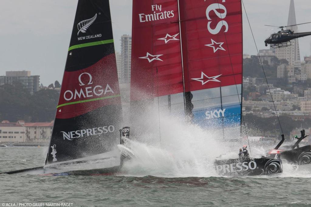 16/08/2013 - San Francisco (USA,CA) - 34th America's Cup - Louis Vuitton Cup - Louis Vuitton Cup Final - Race Day 1 - Race 1 photo copyright ACEA - Photo Gilles Martin-Raget http://photo.americascup.com/ taken at  and featuring the  class