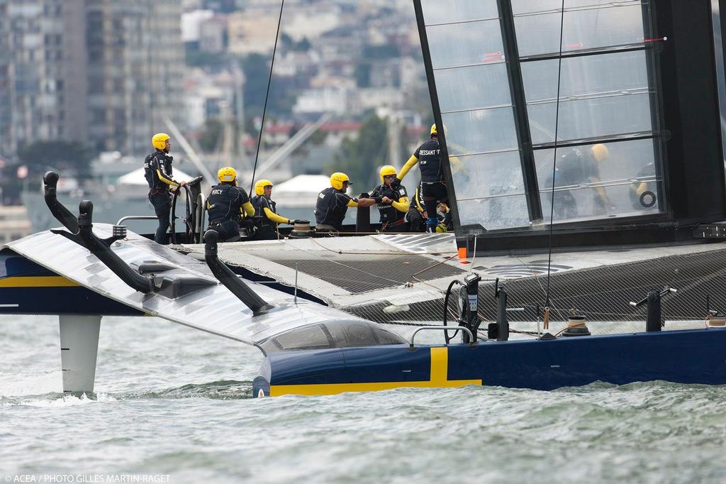 Louis Vuitton Cup - Semi-finals - Luna Rossa vs Artemis Racing - Race 2 © ACEA - Photo Gilles Martin-Raget http://photo.americascup.com/