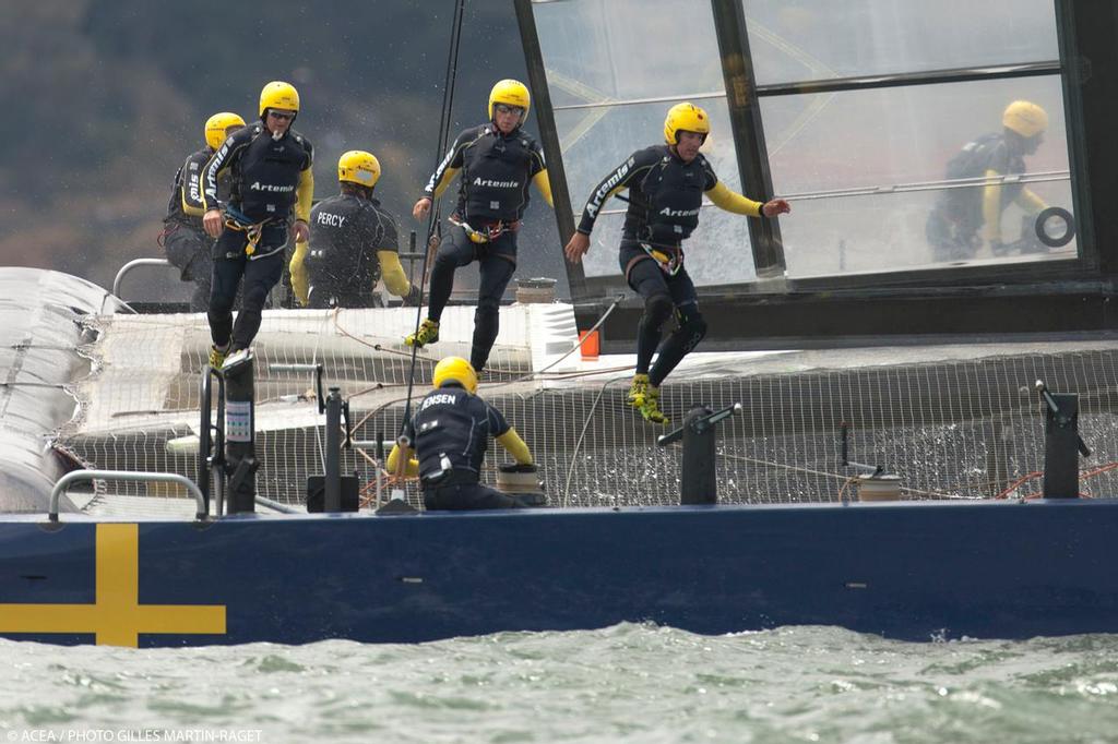 Louis Vuitton Cup - Semi-finals - Luna Rossa vs Artemis Racing - Race 2 © ACEA - Photo Gilles Martin-Raget http://photo.americascup.com/