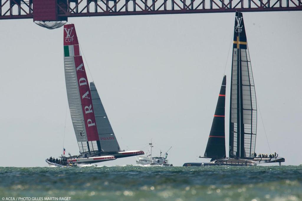 Louis Vuitton Cup - Semi-finals - Luna Rossa vs Artemis Racing - Race 2 © ACEA - Photo Gilles Martin-Raget http://photo.americascup.com/