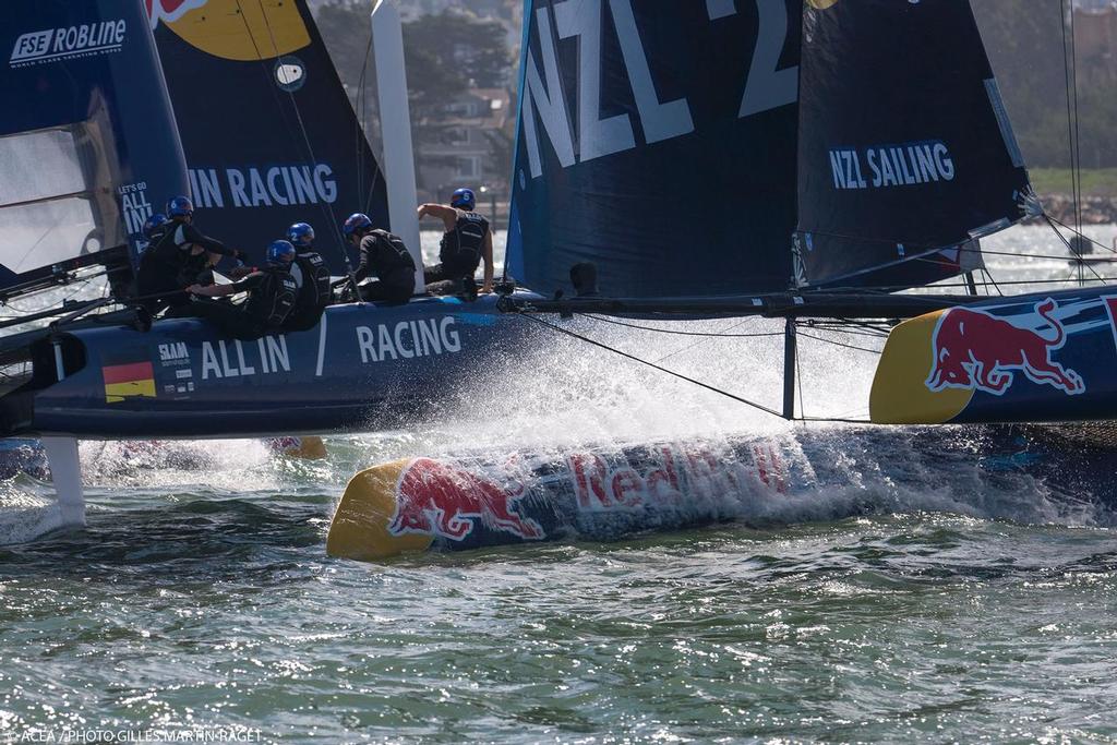 04/09/2013 - San Francisco (USA,CA) - 34th America's Cup - Red Bull Youth America's Cup - Day 4 photo copyright Gilles Martin-Raget/Oracle Racing.com http://www.oracleteamusamedia.com/ taken at  and featuring the  class