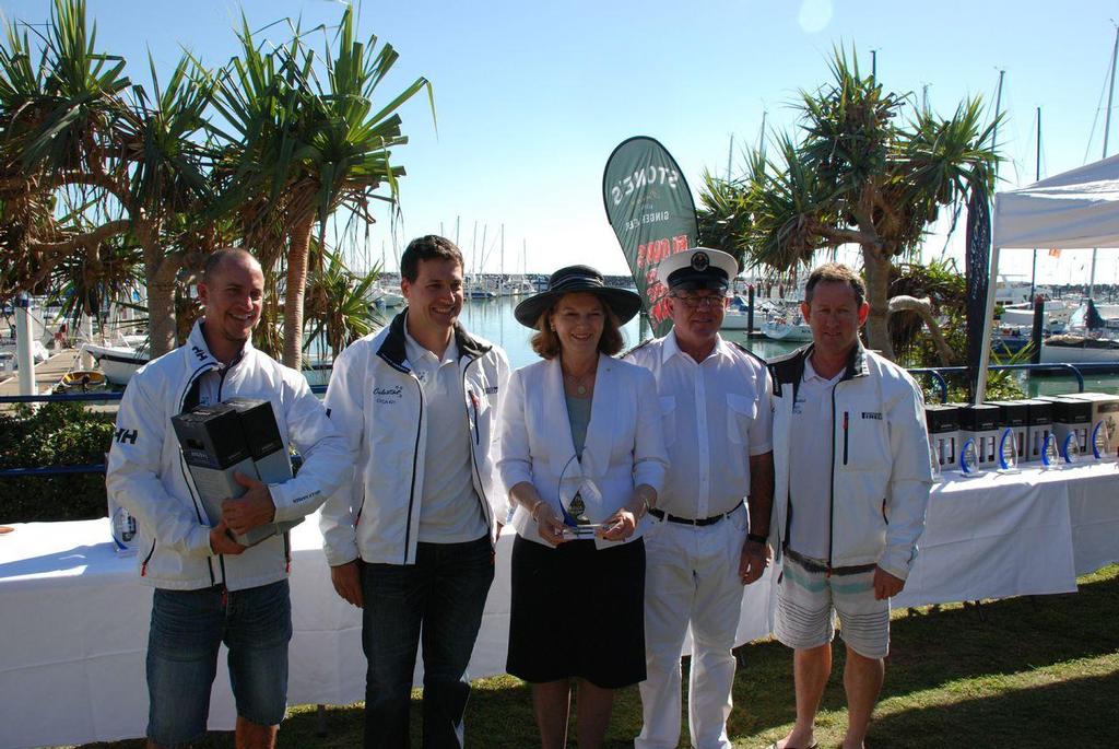 Celestial accepting prize - Keppel Tropical Yacht Race 2013 photo copyright Meghan Andrew taken at  and featuring the  class