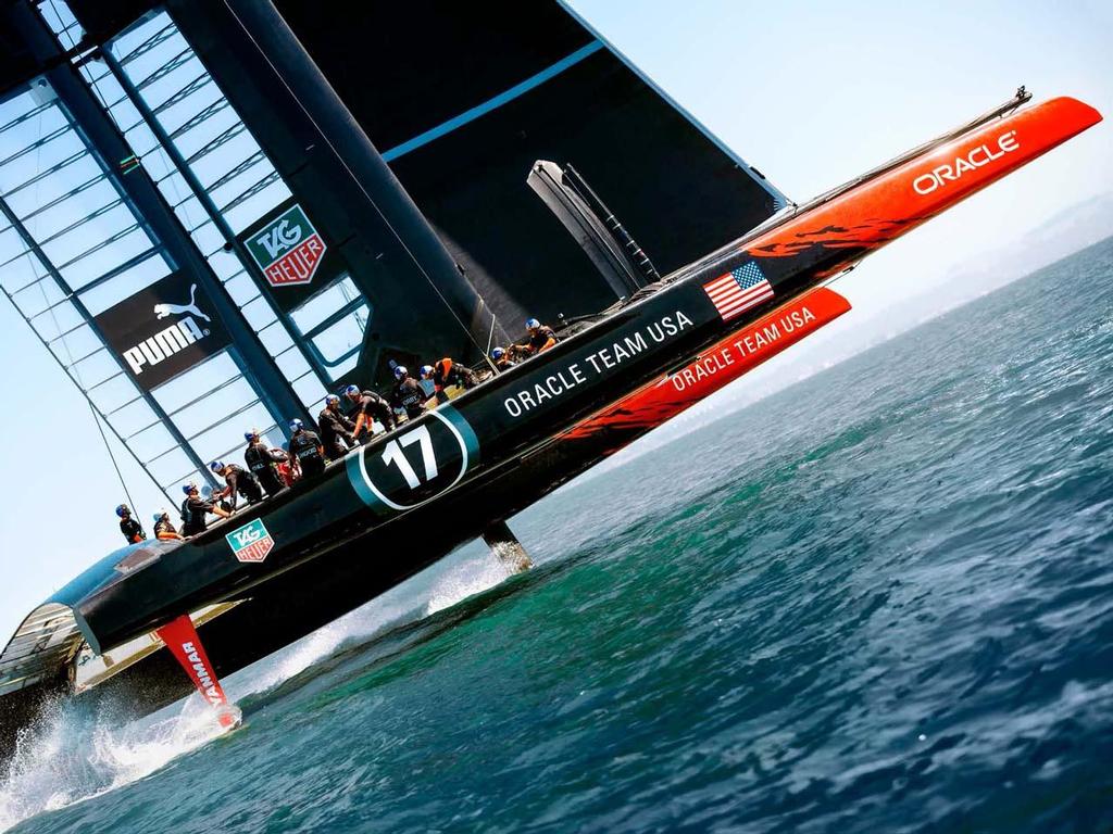 America's Cup - Oracle Team USA photo copyright Guilain Grenier taken at  and featuring the  class