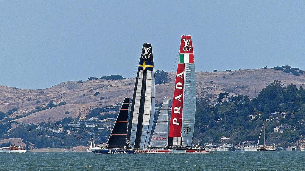 Navas100813 (6) - Louis Vuitton Cup, Semi-Final 3, August 10, 2013 photo copyright John Navas  taken at  and featuring the  class