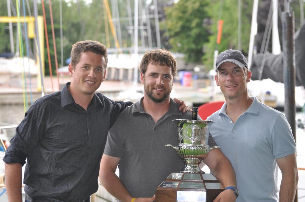Nick Kroeger's winning team from Britannia Yacht Club in Ottawa, Ontario - York Cup Match Race held at Royal Canadian Yacht Club photo copyright David Jarvis taken at  and featuring the  class