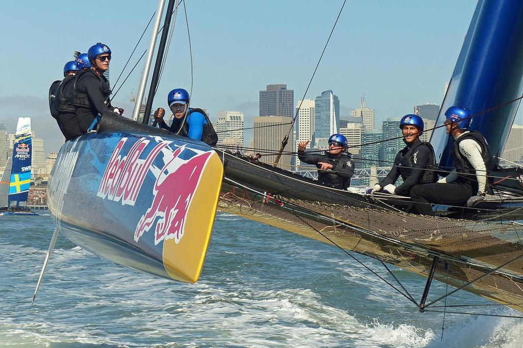 navas ac45 2013-08-14 10-10-44 p1000325 - REd Bull Youth America's Cup - Training August 15, 2013 photo copyright John Navas  taken at  and featuring the  class