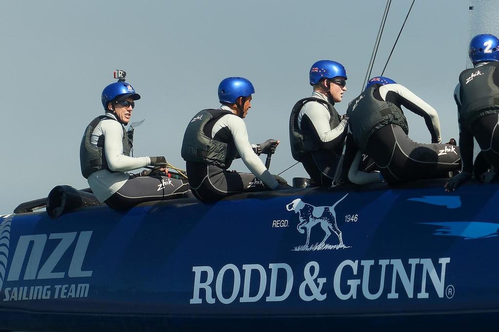 Peter Burling - Red Bull Youth America&rsquo;s Cup - Training August 16, 2013 - Kaenon Team photo copyright John Navas  taken at  and featuring the  class