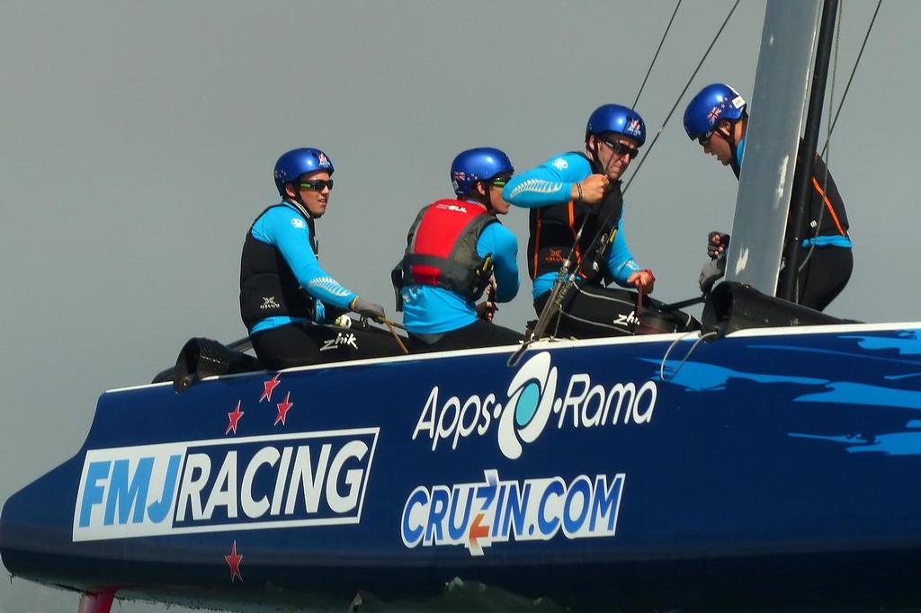 Will Tiller- Red Bull Youth America&rsquo;s Cup - Training August 16, 2013 - Kaenon Team photo copyright John Navas  taken at  and featuring the  class