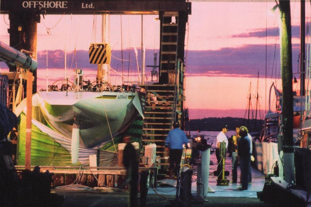 Australia II was protected by her skirt right through the regatta photo copyright Maritime Productions LLC http://www.maritimeproductions.tv/ taken at  and featuring the  class