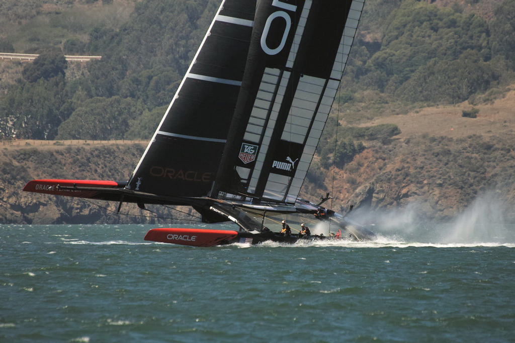 Oracle Team USA - America&rsquo;s Cup photo copyright Chuck Lantz http://www.ChuckLantz.com taken at  and featuring the  class