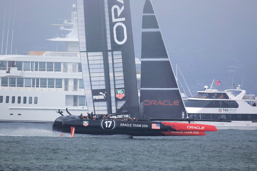 Oracle in action on the Bay - 34th America’s Cup © Chuck Lantz http://www.ChuckLantz.com