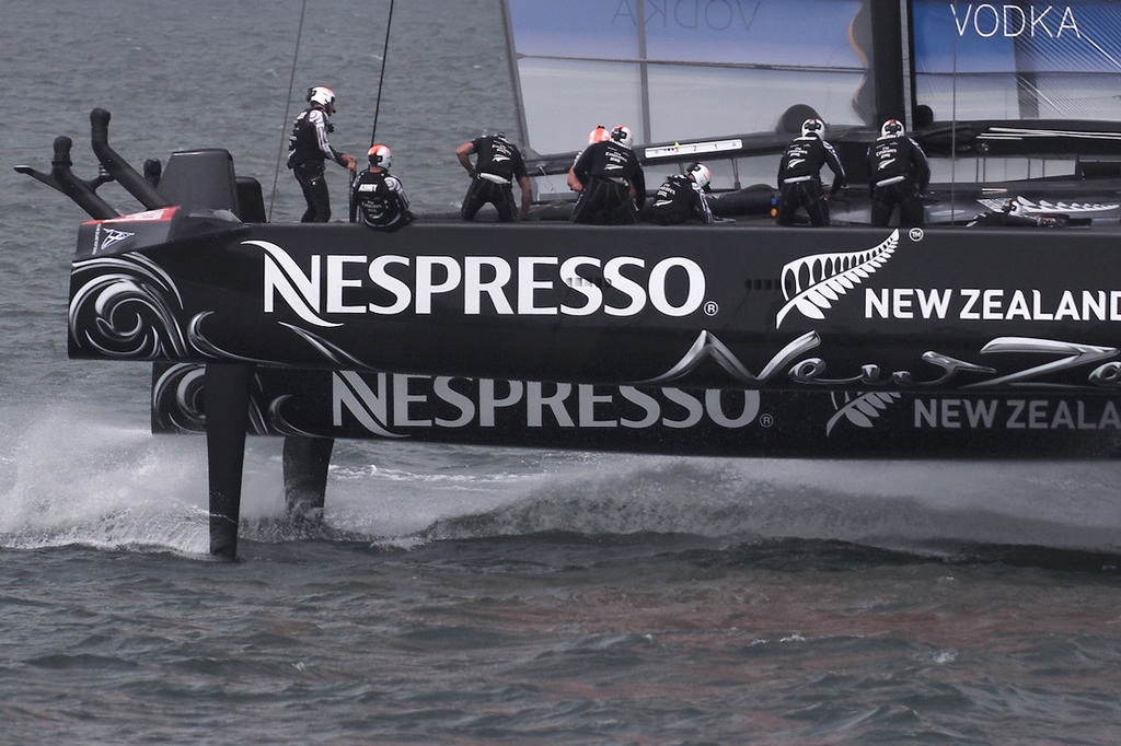 Emirates Team NZ - America&rsquo;s Cup, day 2 photo copyright Chuck Lantz http://www.ChuckLantz.com taken at  and featuring the  class