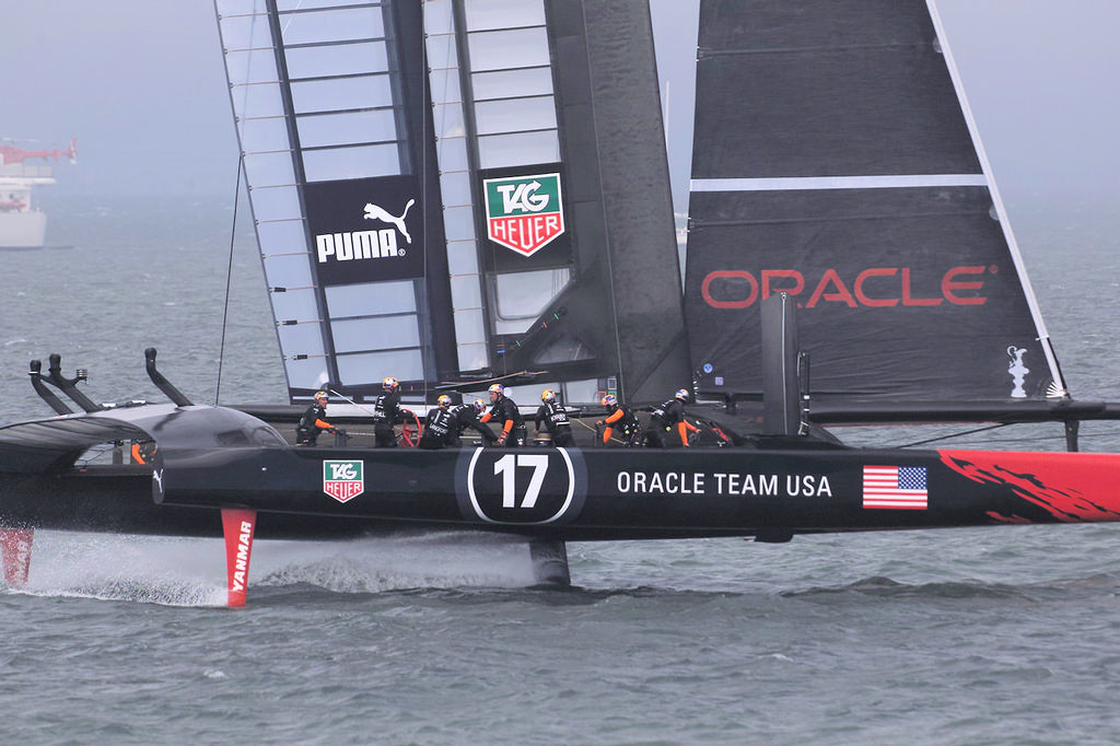 Oracle Team USA - America&rsquo;s Cup, day 2 photo copyright Chuck Lantz http://www.ChuckLantz.com taken at  and featuring the  class