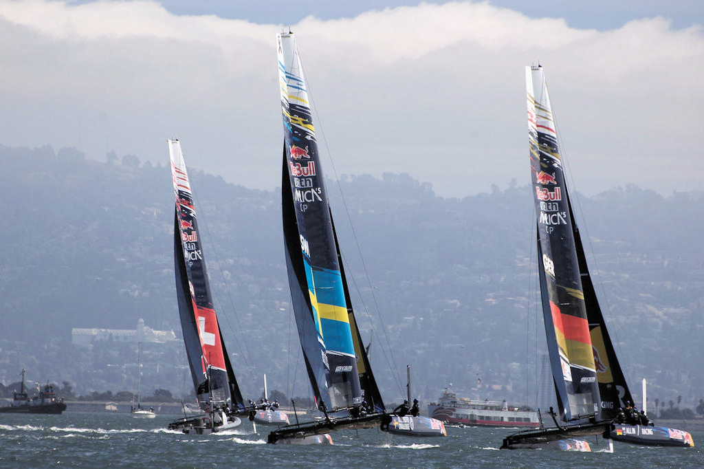 Swiss, Swedish and German boats lined up. - Red Bull Youth America’s Cup © Chuck Lantz http://www.ChuckLantz.com