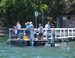 There are many land based kingfish spots about. Lilly Pilly baths in the Port Hacking (Sydney) is just one of them photo copyright Gary Brown taken at  and featuring the  class