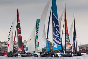 The Extreme Sailing Series 2013, Act 6, Cardiff photo copyright Lloyd Images taken at  and featuring the  class