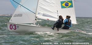 Fernanda Oliveira/Ana Barbachan (BRA) at the 2013 470 World Championships photo copyright Christoph Breschi http://breschi-photo-video.com/ taken at  and featuring the  class