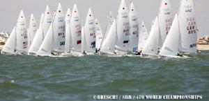 470 Women fleet start photo copyright Christoph Breschi http://breschi-photo-video.com/ taken at  and featuring the  class