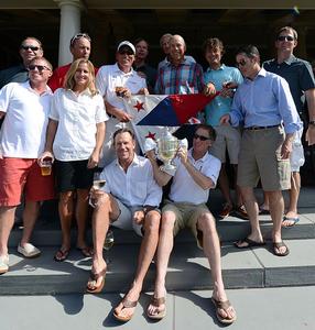 The victorious St. Francis Yacht Club with the Hinman Masters Trophy photo copyright Stuart Streuli taken at  and featuring the  class