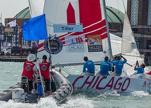 Team Full Metal Jacket
Skipper: William,Tiller at the Chicago Match Cup .

 photo copyright Brian Carlin/AWMRT http://www.wmrt.com/ taken at  and featuring the  class