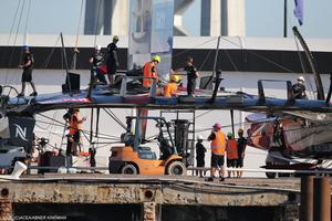 07/09/2013 - San Francisco (USA,CA) - 34th America's Cup - Oracle vs ETNZ; Day 1 Racing photo copyright ACEA / Photo Abner Kingman http://photo.americascup.com taken at  and featuring the  class