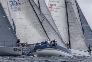 Bowmen calling the distance to the start line on Day 3 - 2013 Rolex Farr 40 World Championship photo copyright  Rolex/Daniel Forster http://www.regattanews.com taken at  and featuring the  class