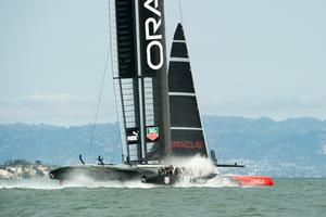 Oracle Team USA, race five on day three of the America's Cup 34.  San Francisco. 10/9/2013 photo copyright Chris Cameron/ETNZ http://www.chriscameron.co.nz taken at  and featuring the  class