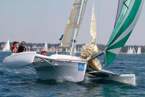 Multihull action could be part of the next Club Marine Series. photo copyright Teri Dodds taken at  and featuring the  class