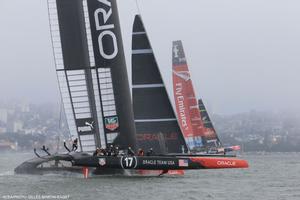 08/09/2013 - San Francisco (USA,CA) - 34th America's Cup - ORACLE Team USA vs Emirates Team New Zealand, Race Day 2 photo copyright ACEA - Photo Gilles Martin-Raget http://photo.americascup.com/ taken at  and featuring the  class