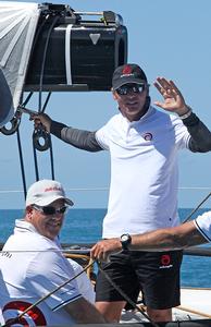 Ernesto Bertarelli, skipper of Wild Oats X photo copyright Crosbie Lorimer http://www.crosbielorimer.com taken at  and featuring the  class
